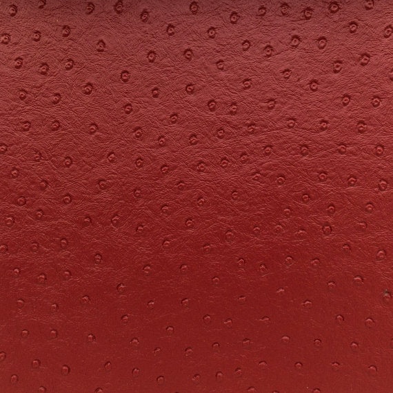 Faux Ostrich - Burgundy