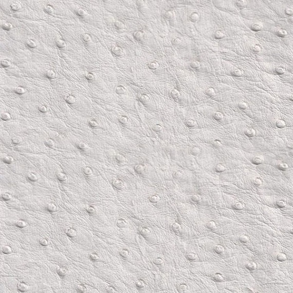 Faux Ostrich - White