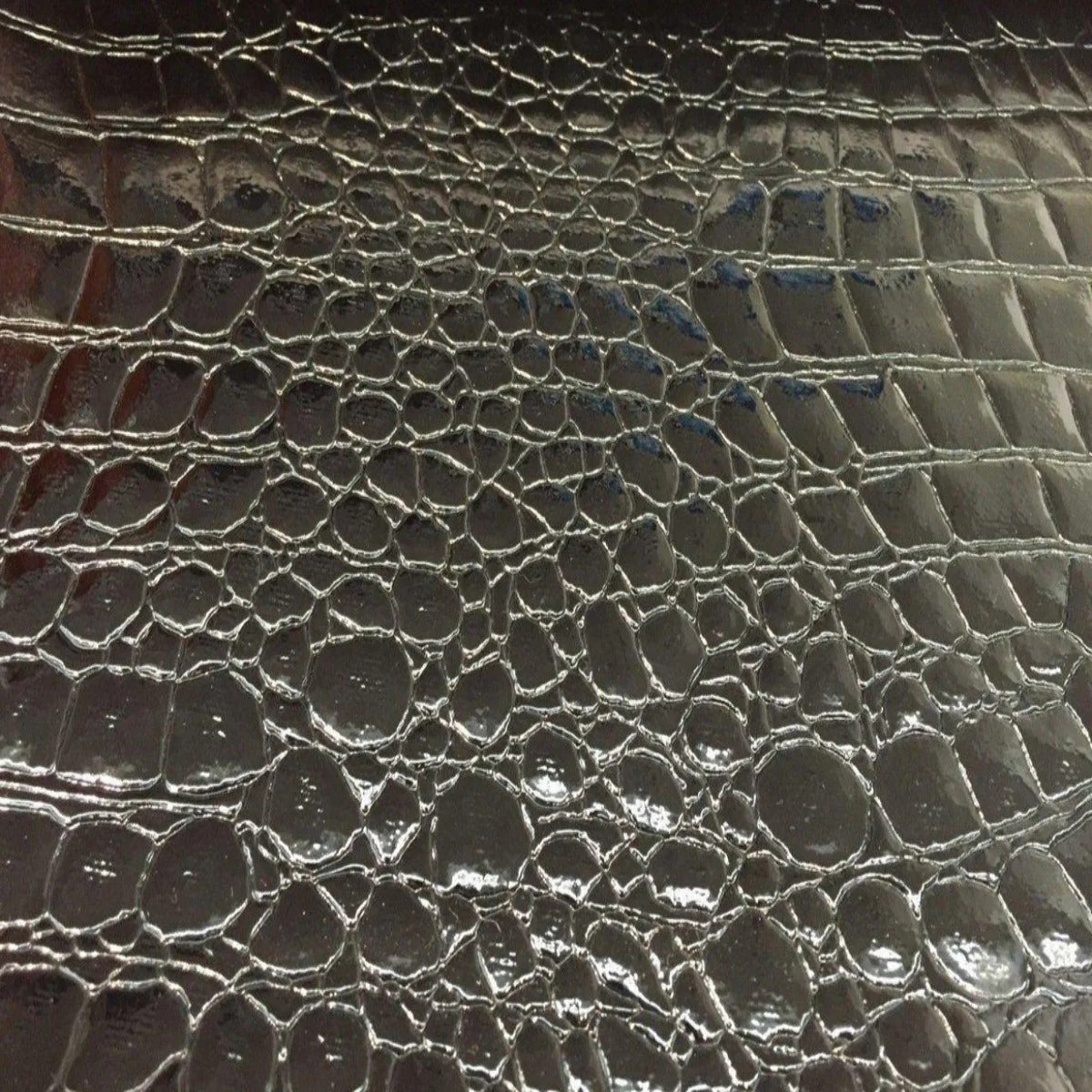 Faux Crocodile - Black