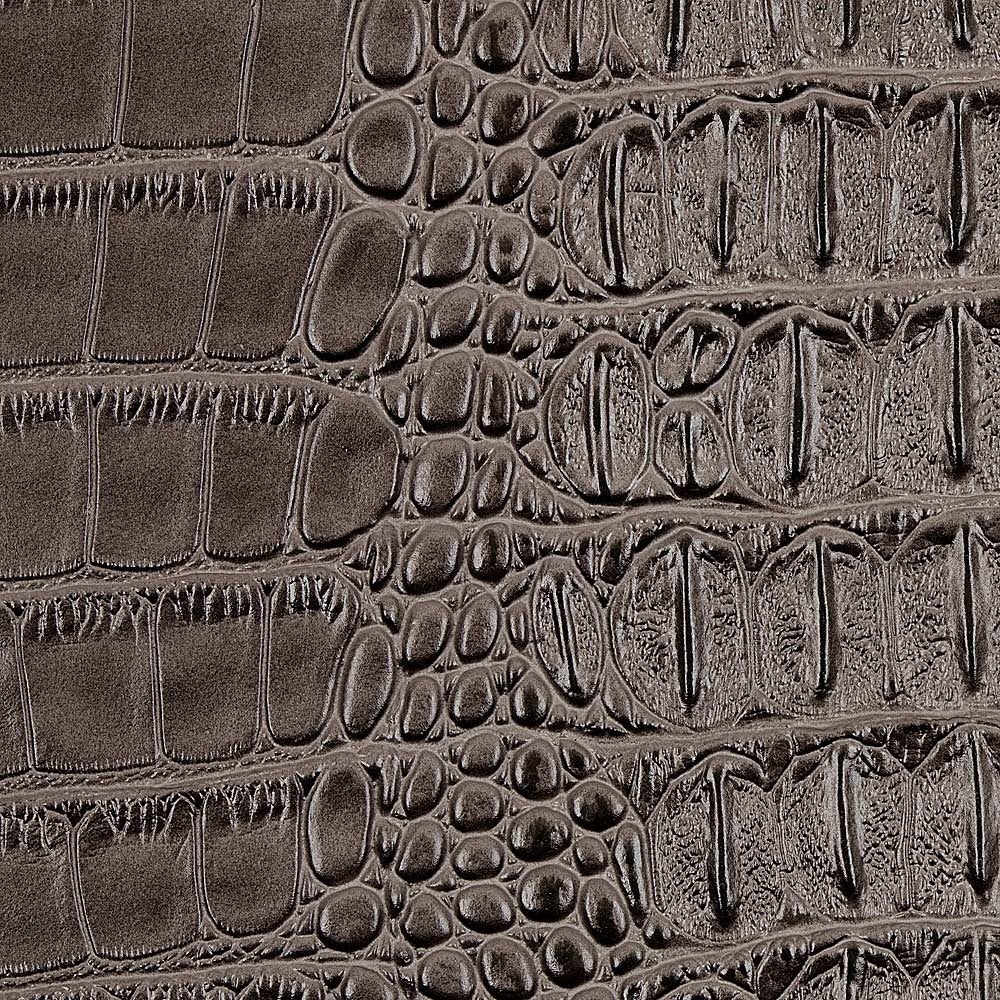 Metallic Faux Gator - Charcoal Gray