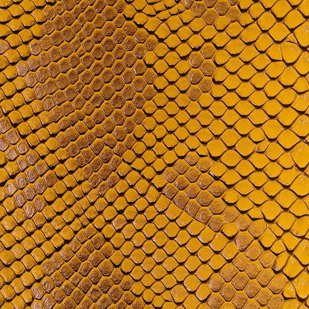 Viper Faux Snakeskin - Gold