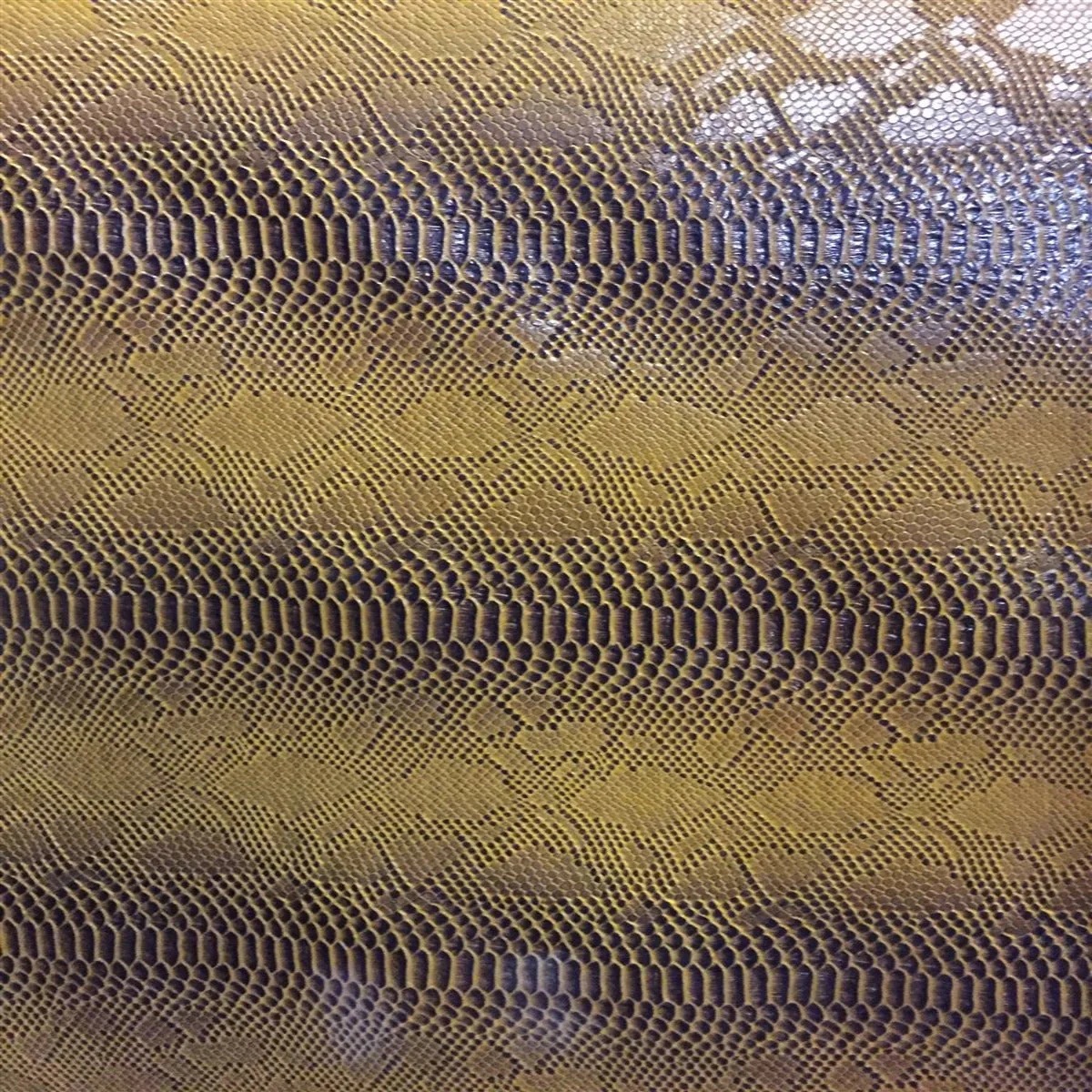 Viper Faux Snakeskin - Yellow