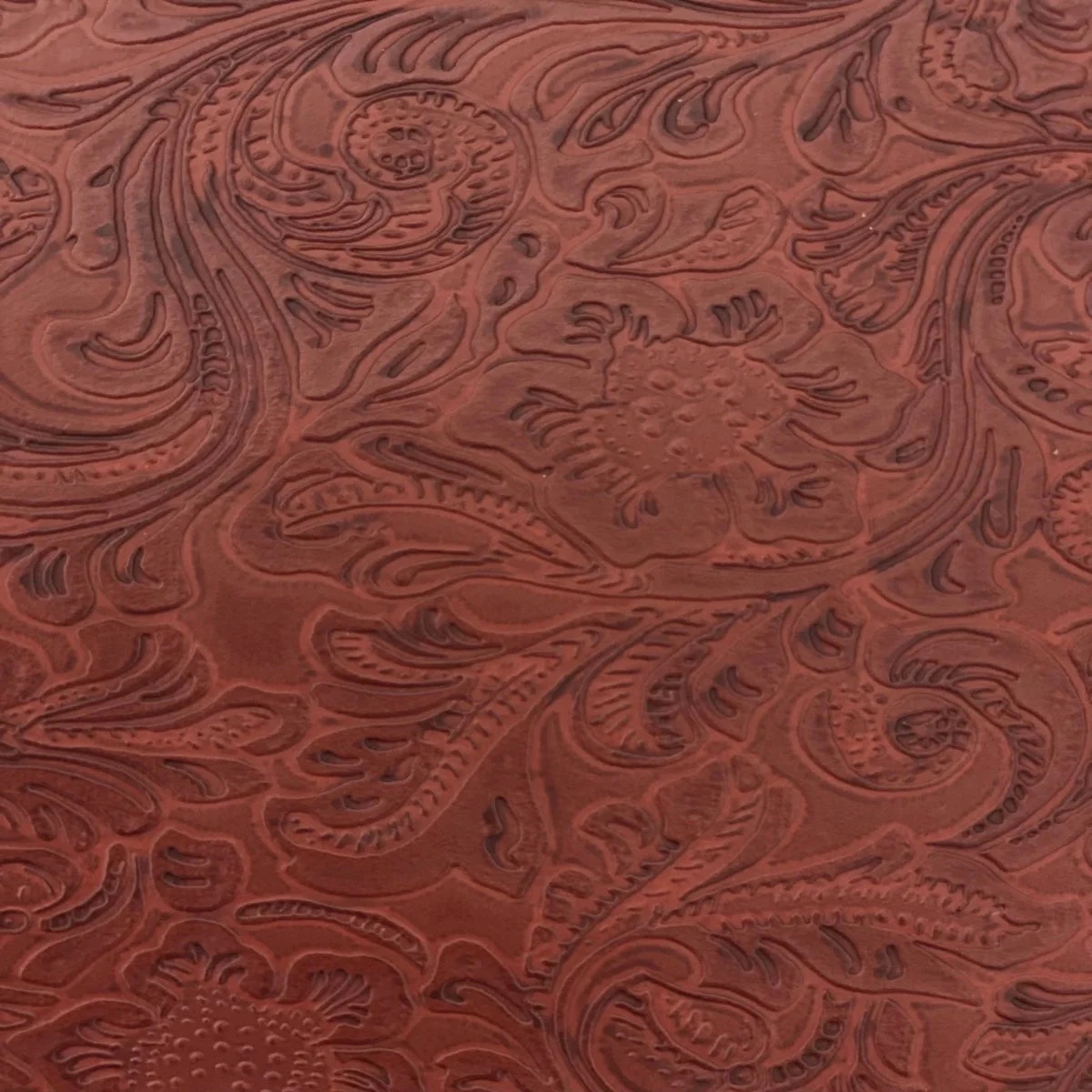Western Floral - Dark Red